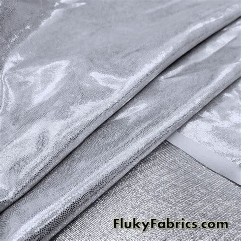 metallic mystique spandex fabric|Silver Shiny Mystique 4.